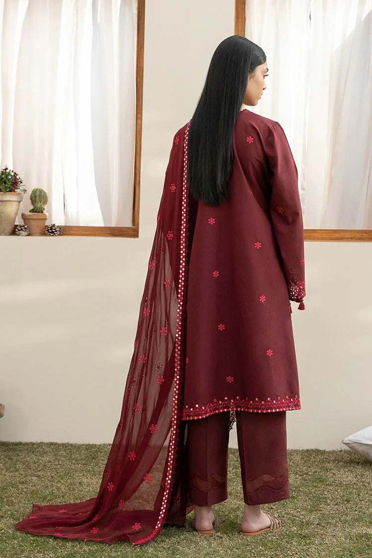 Picture of Cross Stitch - Mahiri Unstitched Collection Vol 2 - Windsor Red - Available at Raja Sahib