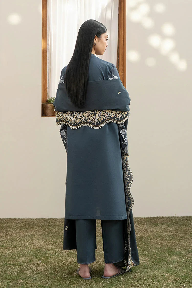 Picture of Cross Stitch - Mahiri Unstitched Collection Vol 2 - Ombre Blue - Available at Raja Sahib