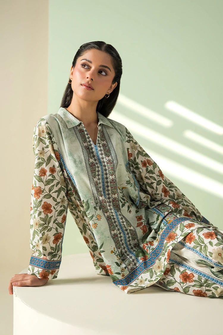 Picture of Cross Stitch - Ready to Wear - Petal Riot - 2 Piece - Available at Raja Sahib