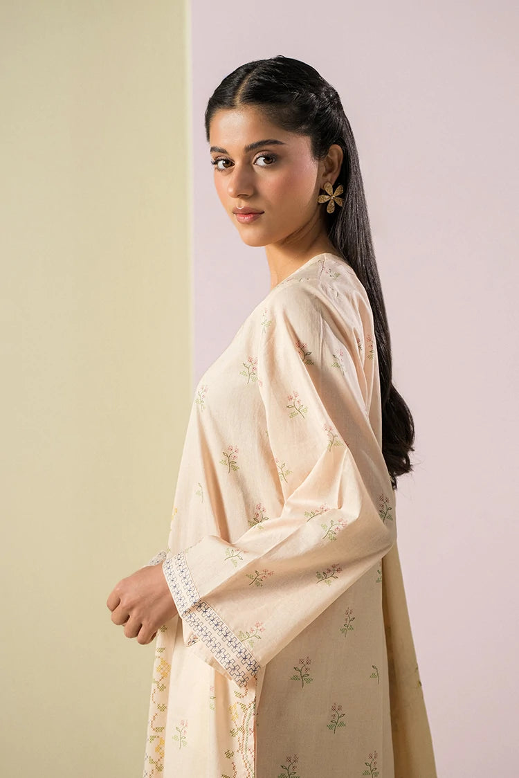 Picture of Cross Stitch - Ready to Wear - Pastel Threads - 2 Piece - Available at Raja Sahib