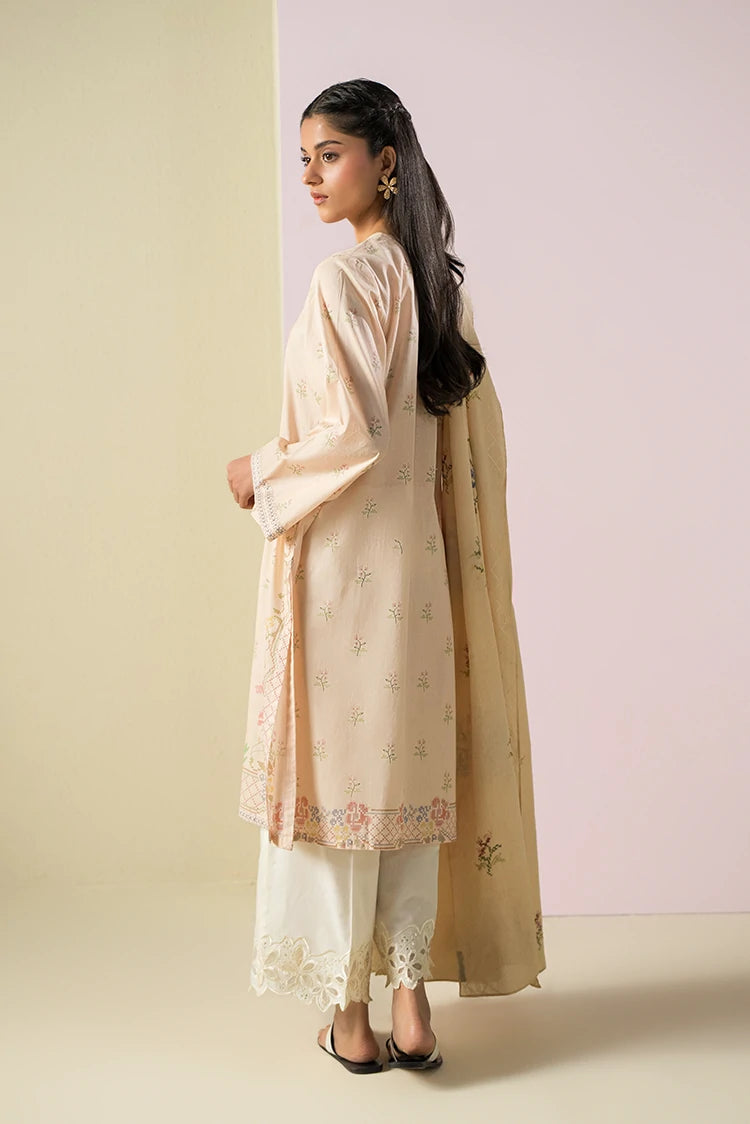Picture of Cross Stitch - Ready to Wear - Pastel Threads - 2 Piece - Available at Raja Sahib