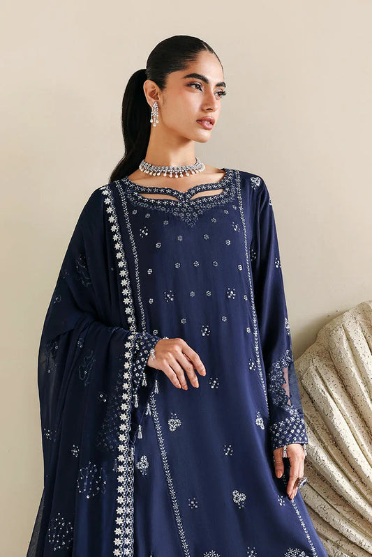 Picture of Cross Stitch - Embroidered Chiffon Edit Vol 2 - Indigo Muse - Available at Raja Sahib