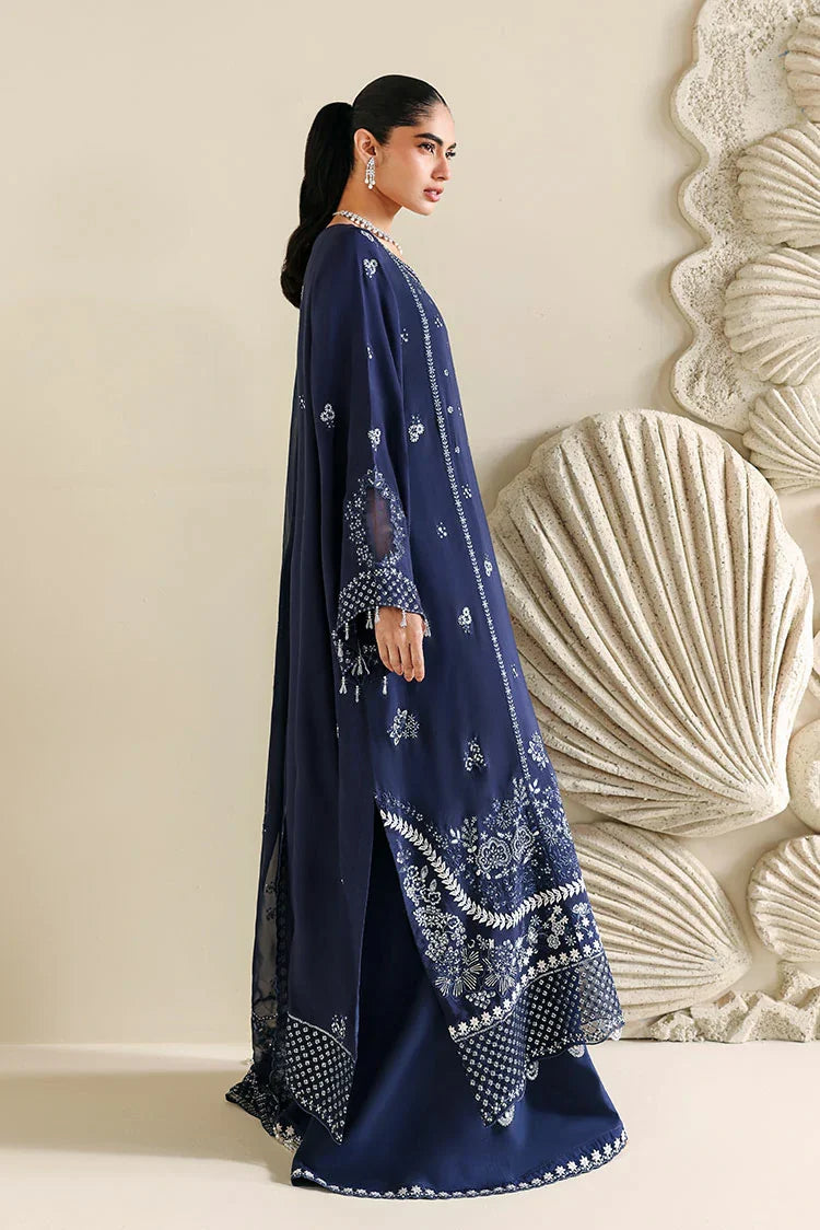 Picture of Cross Stitch - Embroidered Chiffon Edit Vol 2 - Indigo Muse - Available at Raja Sahib