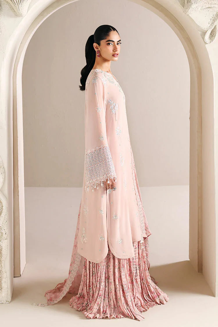 Picture of Cross Stitch - Embroidered Chiffon Edit Vol 2 - Pink Blossom - Available at Raja Sahib