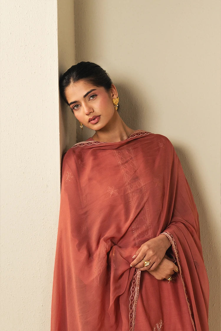 Picture of Cross Stitch - Ready to Wear - Vintage Rose - 2 Piece - Available at Raja Sahib