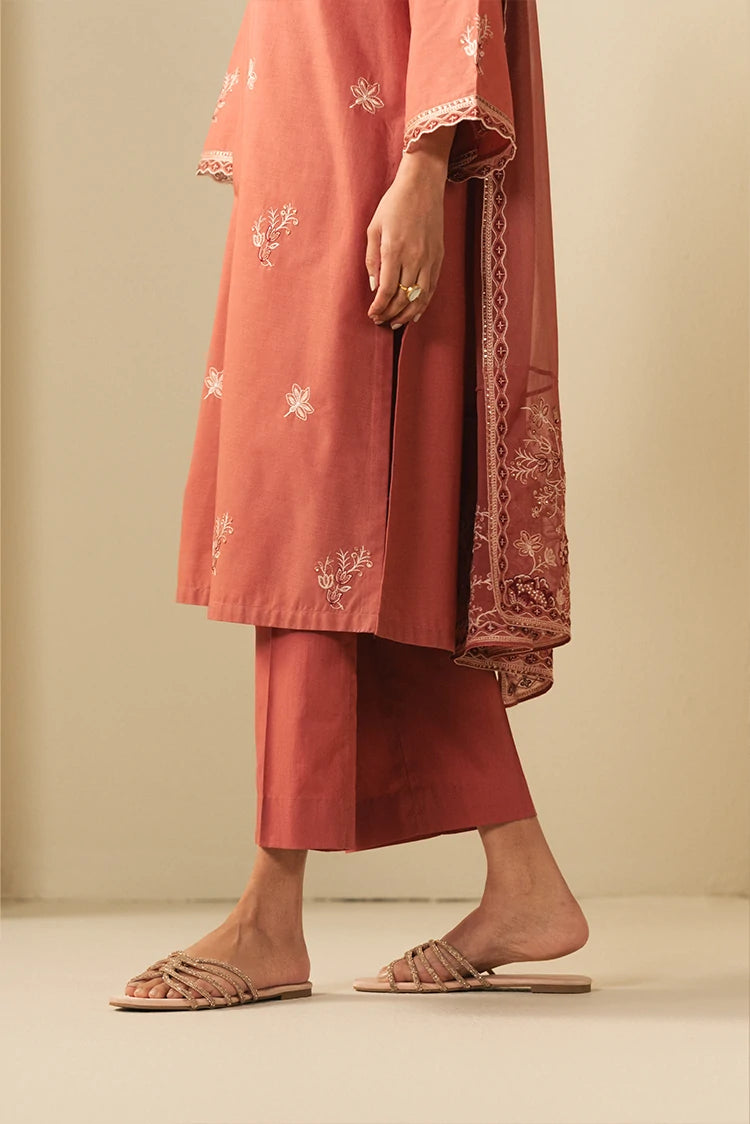 Picture of Cross Stitch - Ready to Wear - Vintage Rose - 2 Piece - Available at Raja Sahib