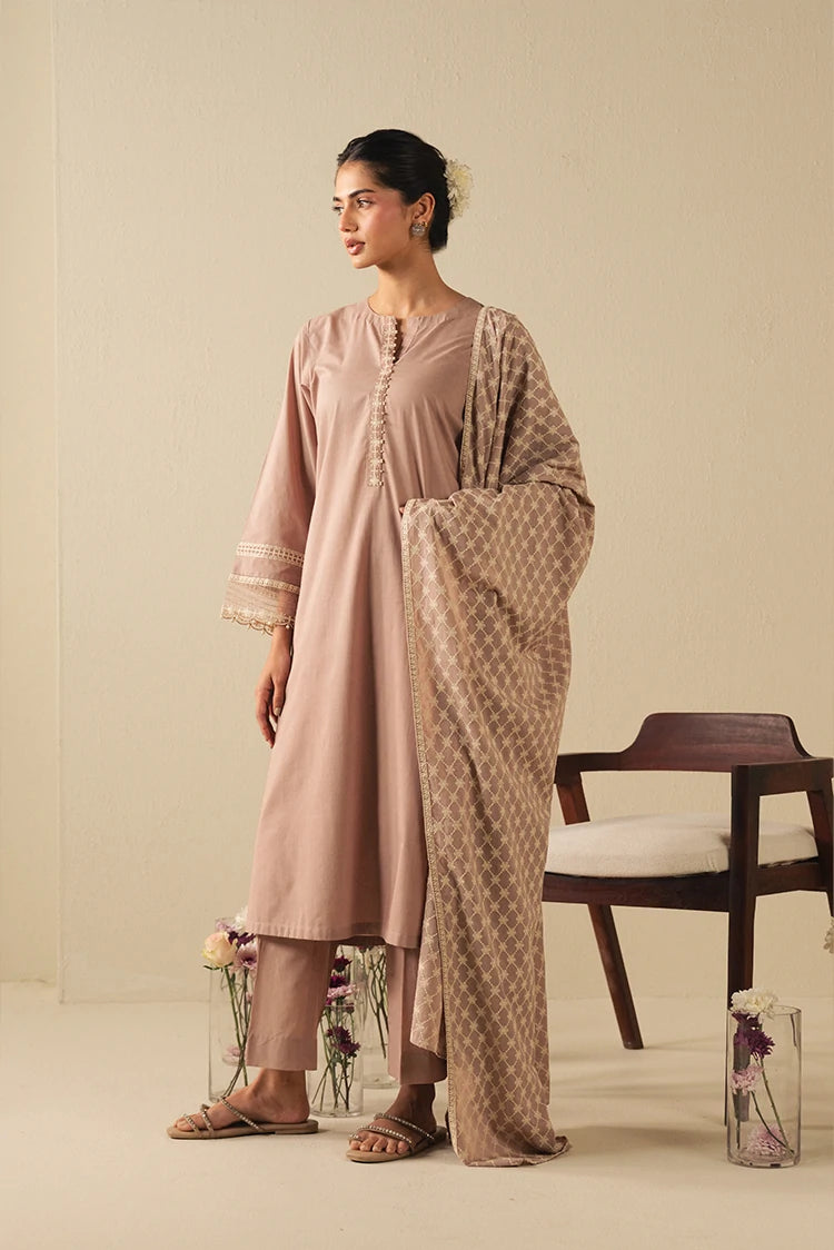 Picture of Cross Stitch - Ready to Wear - Mauve Whisper - 2 Piece - Available at Raja Sahib
