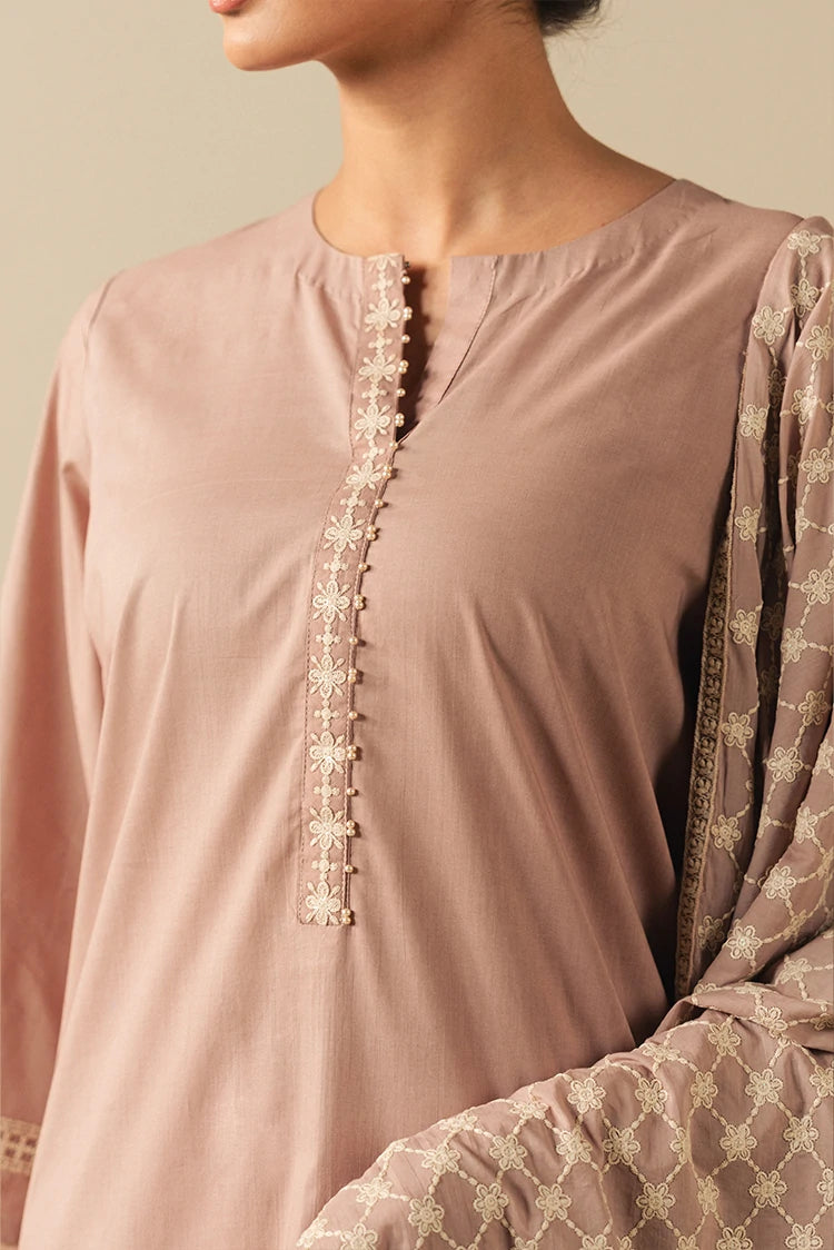 Picture of Cross Stitch - Ready to Wear - Mauve Whisper - 2 Piece - Available at Raja Sahib