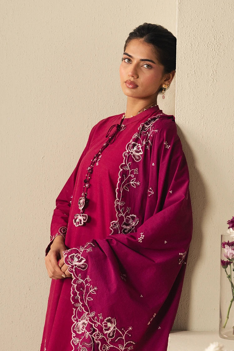 Picture of Cross Stitch - Ready to Wear - Cherries Jubilee - 2 Piece - Available at Raja Sahib