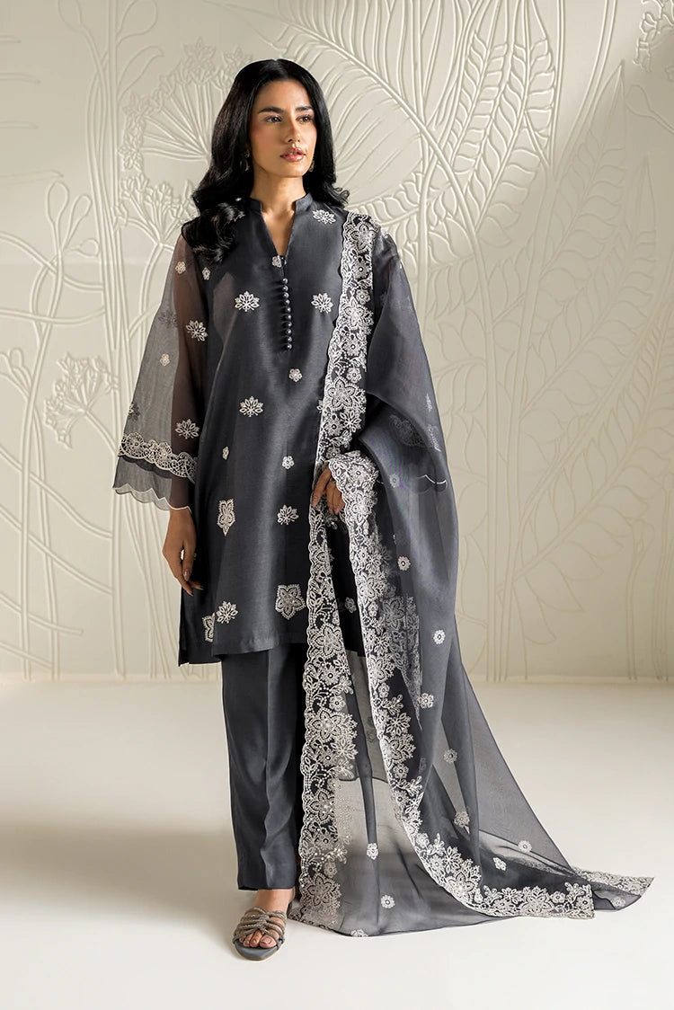 Picture of Cross Stitch - Ready to Wear - Navy Gleam - 2 Piece - Available at Raja Sahib