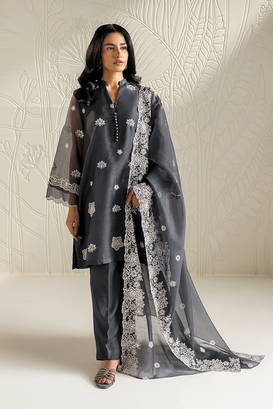 Picture of Cross Stitch - Ready to Wear - Navy Gleam - 2 Piece - Available at Raja Sahib