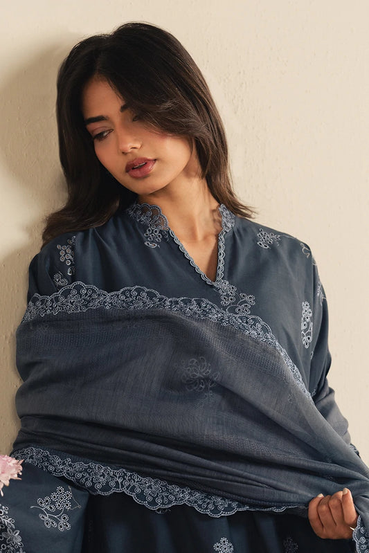 Picture of Cross Stitch - Sapphire Grace - 3 Piece - Available at Raja Sahib