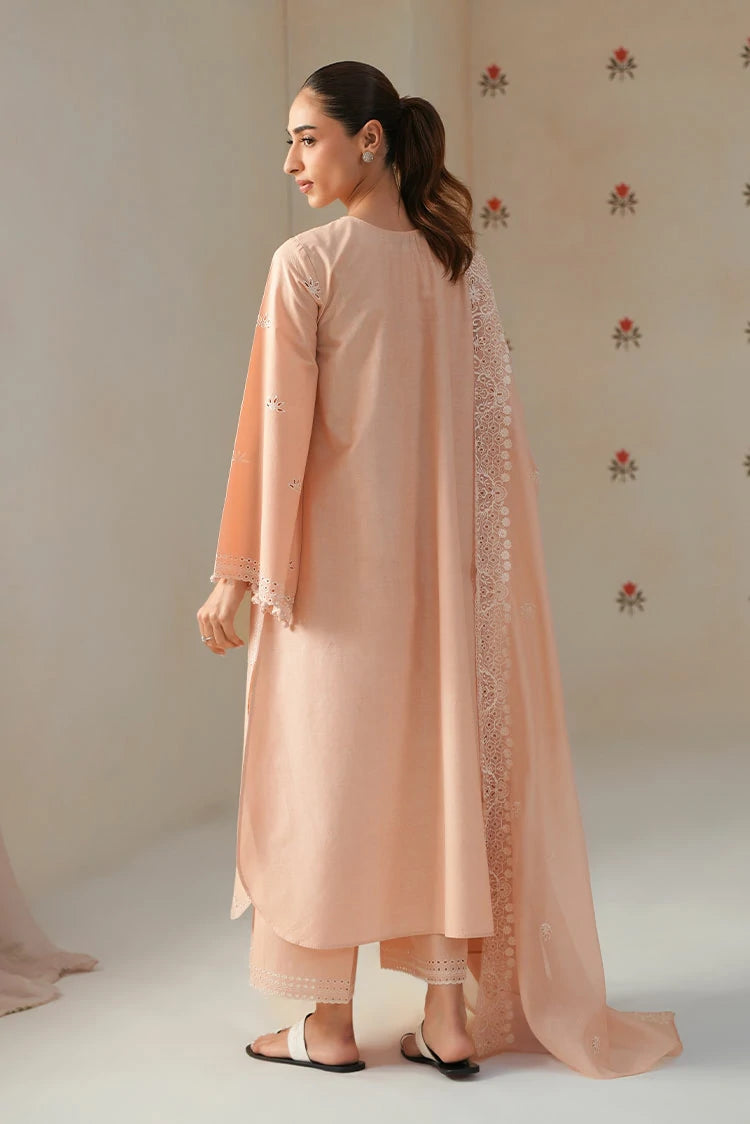 Picture of Cross Stitch - Chikankari Edit Vol 2 - Petal Peach - Available at Raja Sahib