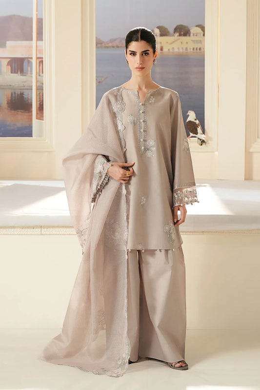 Picture of Cross Stitch - Embroidered Lawn Edit Vol 3 - Soft Umber - Available at Raja Sahib