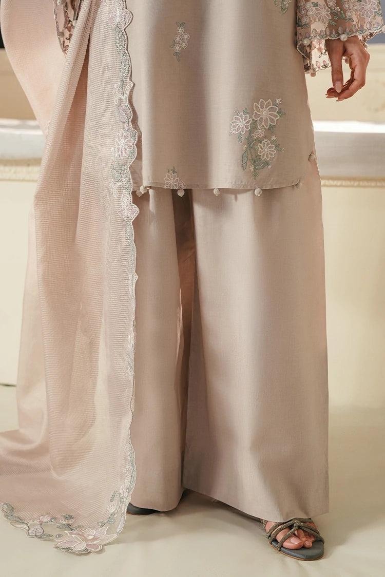 Picture of Cross Stitch - Embroidered Lawn Edit Vol 3 - Soft Umber - Available at Raja Sahib
