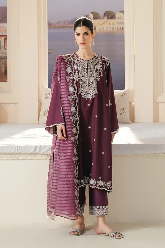Picture of Cross Stitch - Embroidered Lawn Edit Vol 3 - Berry Mist - Available at Raja Sahib