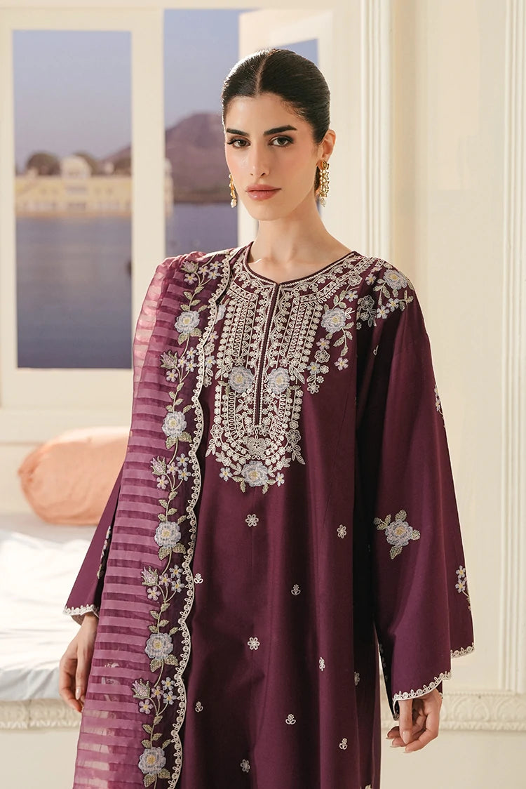 Picture of Cross Stitch - Embroidered Lawn Edit Vol 3 - Berry Mist - Available at Raja Sahib