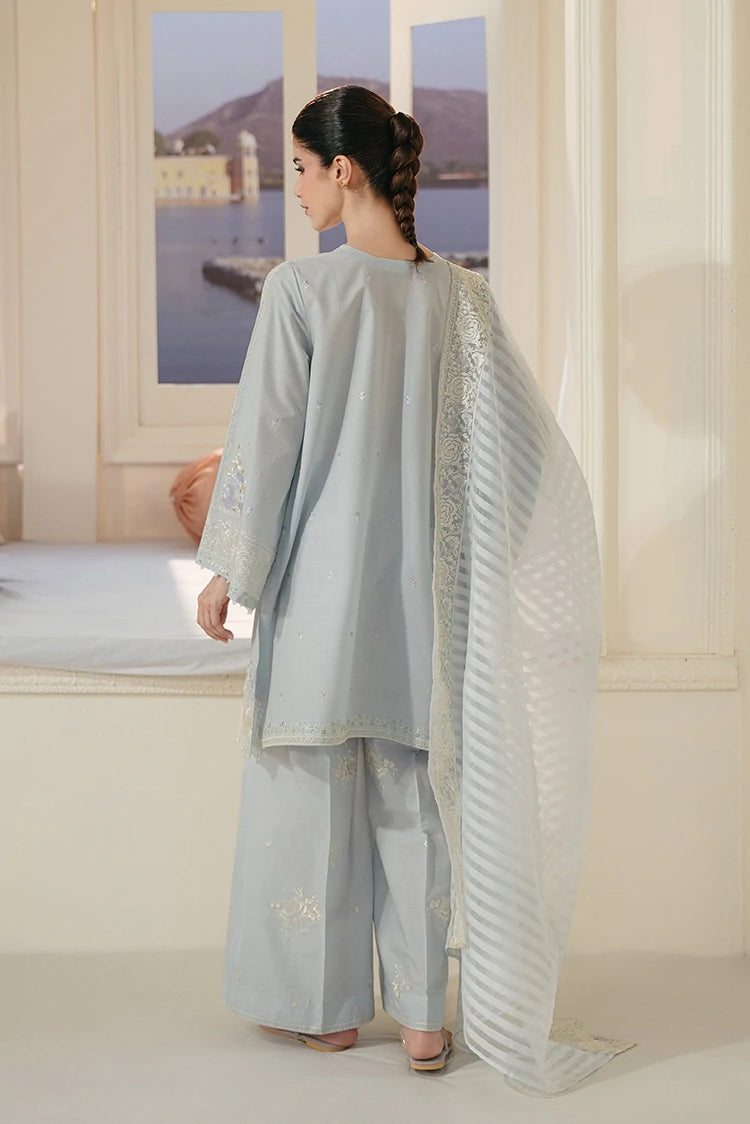 Picture of Cross Stitch - Embroidered Lawn Edit Vol 3 - Aqua Whisper - Available at Raja Sahib