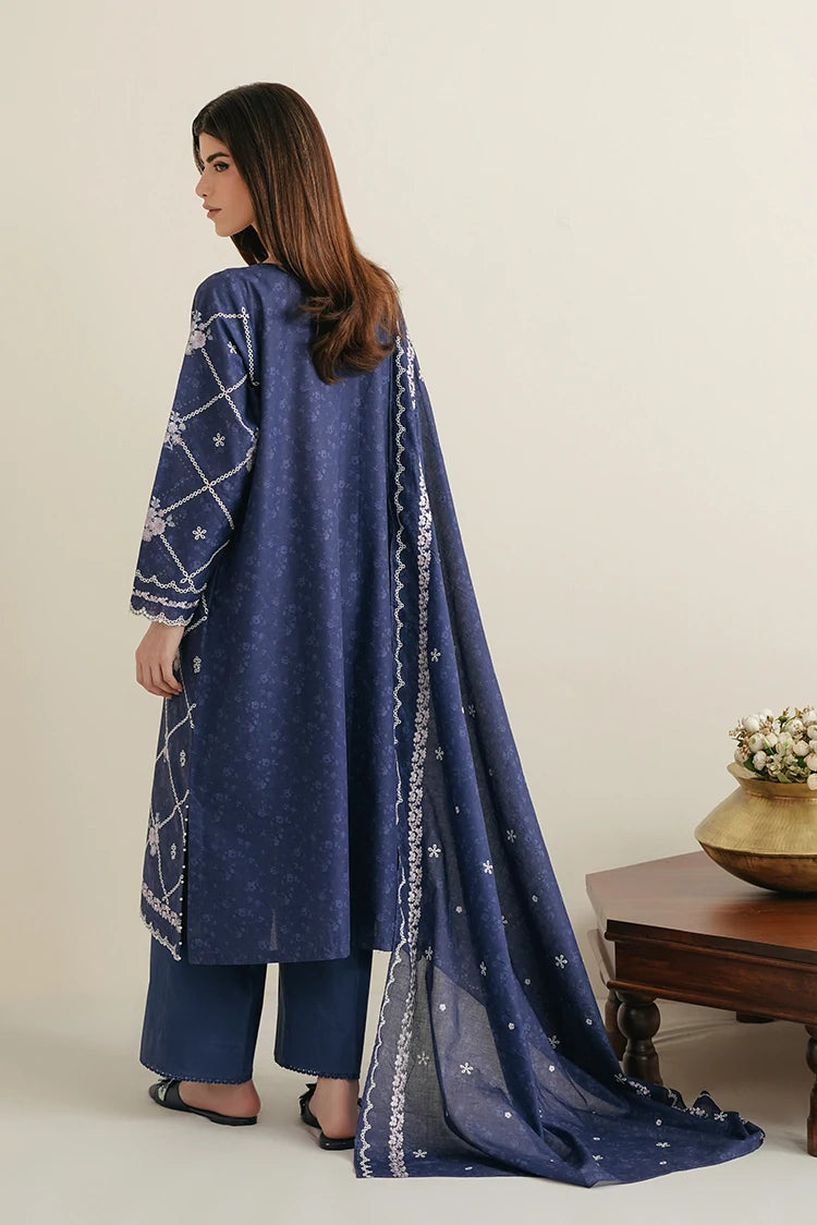 Picture of Cross Stitch - Embroidered Lawn Edit Vol 3 - Midnight Iris - Available at Raja Sahib