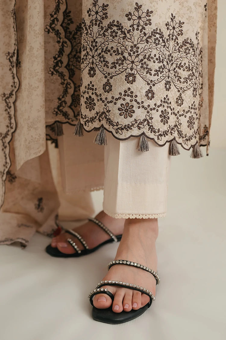Picture of Cross Stitch - Embroidered Lawn Edit Vol 3 - Ivory Noir - Available at Raja Sahib
