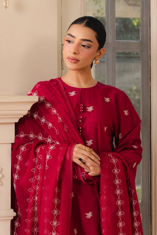 Picture of Cross Stitch - Crimson Boudoir - 2 Piece - Available at Raja Sahib