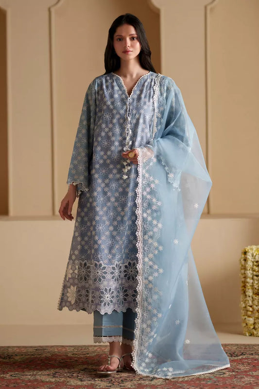 Picture of Cross Stitch - Chikankari Edit Vol 3 - Petal Haze - Available at Raja Sahib