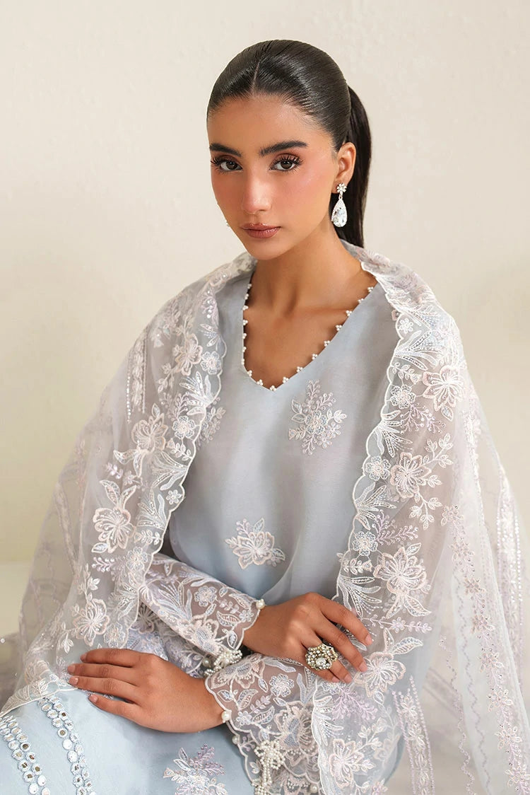 Picture of Cross Stitch - Luxe Atelier - Ice Blue Charm - Available at Raja Sahib