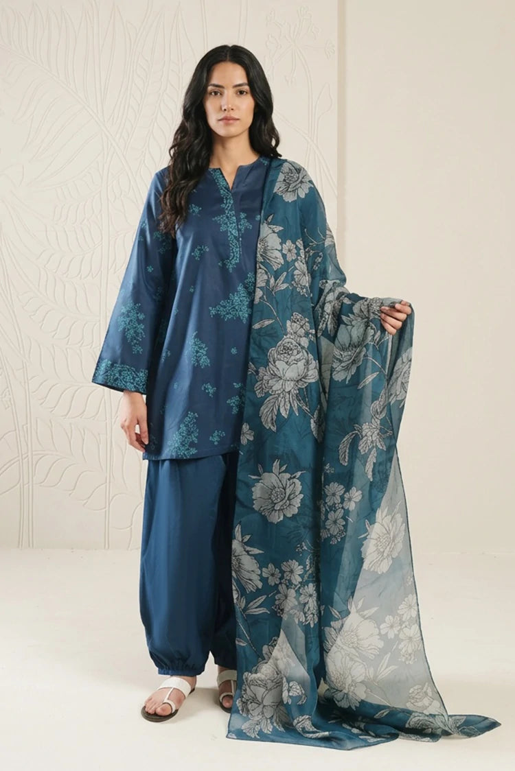Picture of Cross Stitch - Daily Unstitched Printed Lawn Vol 3 - Celestial Aura - Available at Raja Sahib