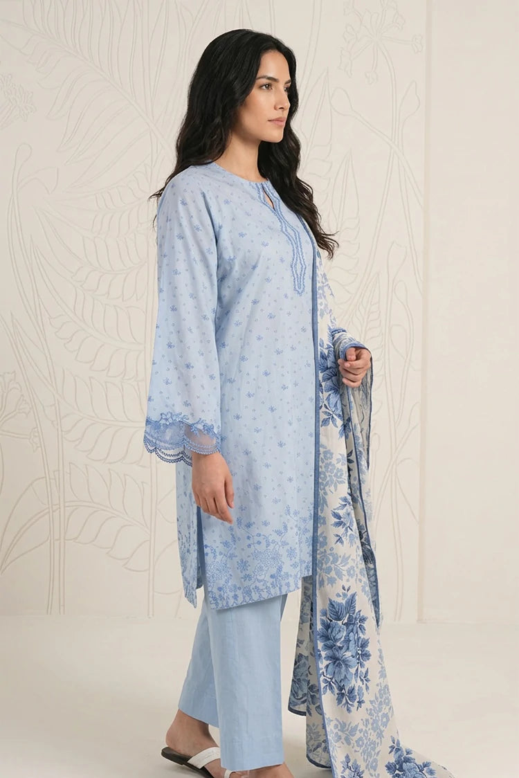 Picture of Cross Stitch - Daily Unstitched Printed Lawn Vol 3 - Floral Dream - Available at Raja Sahib