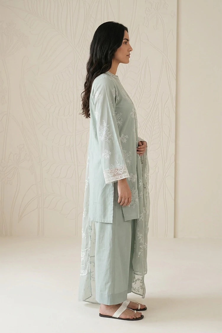 Picture of Cross Stitch - Daily Unstitched Printed Lawn Vol 3 - Green Essence - Available at Raja Sahib