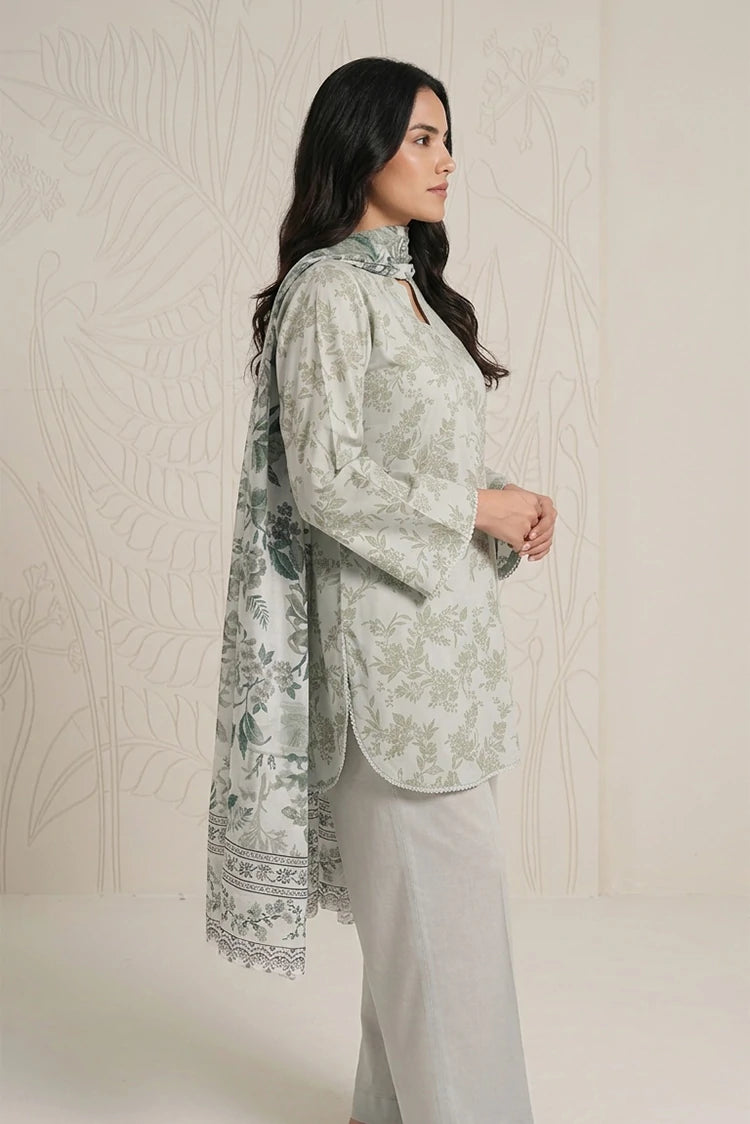 Picture of Cross Stitch - Daily Unstitched Printed Lawn Vol 3 - Serene Whisper - Available at Raja Sahib