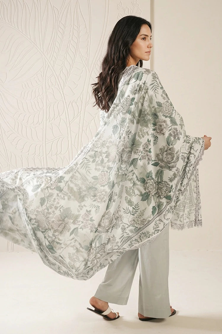 Picture of Cross Stitch - Daily Unstitched Printed Lawn Vol 3 - Serene Whisper - Available at Raja Sahib