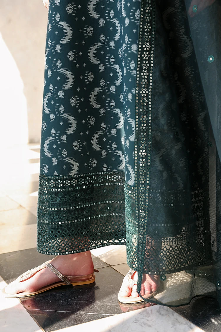 Picture of Cross Stitch - Embroidered Lawn Edit Vol 2 - Teal Spruce - Available at Raja Sahib