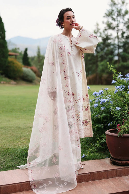 Picture of Cross Stitch - Embroidered Lawn Edit Vol 2 - Caramel Cream - Available at Raja Sahib