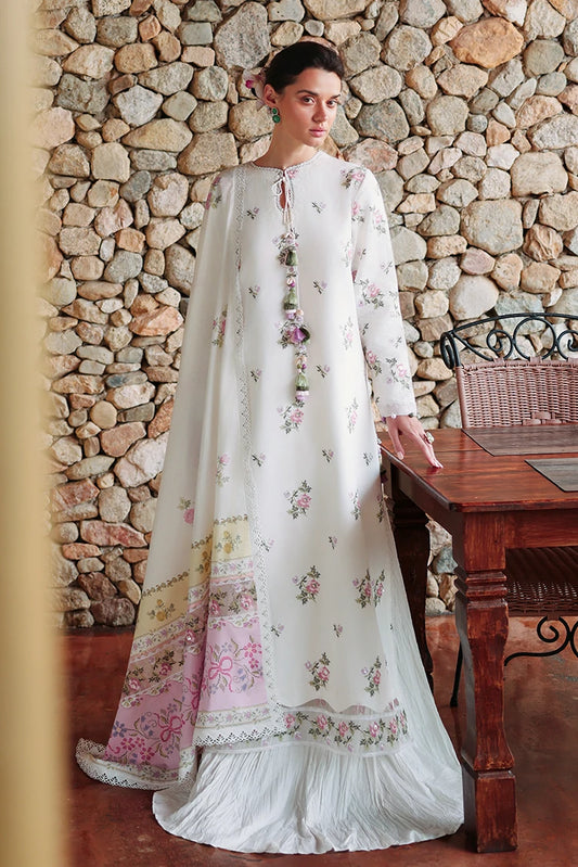 Picture of Cross Stitch - Embroidered Lawn Edit Vol 2 - Garden Ivory - Available at Raja Sahib
