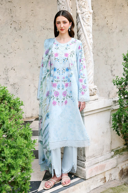 Picture of Cross Stitch - Embroidered Lawn Edit Vol 2 - Aqua Glint - Available at Raja Sahib