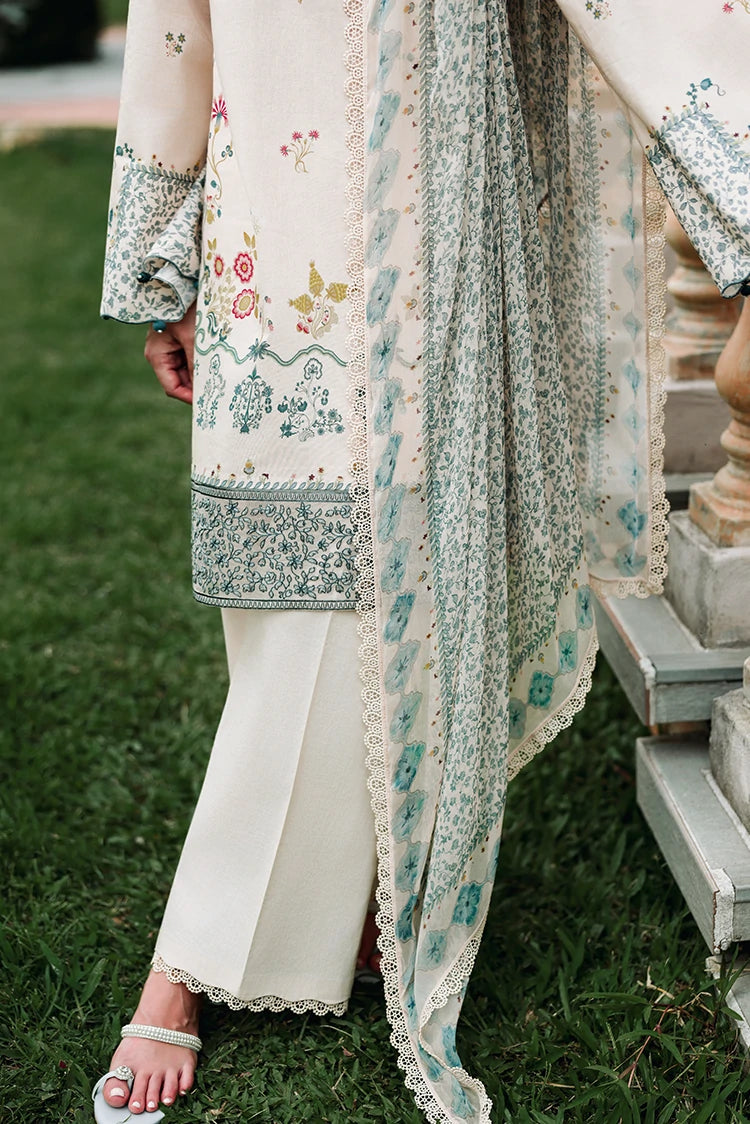 Picture of Cross Stitch - Embroidered Lawn Edit Vol 2 - Subtle Beige - Available at Raja Sahib
