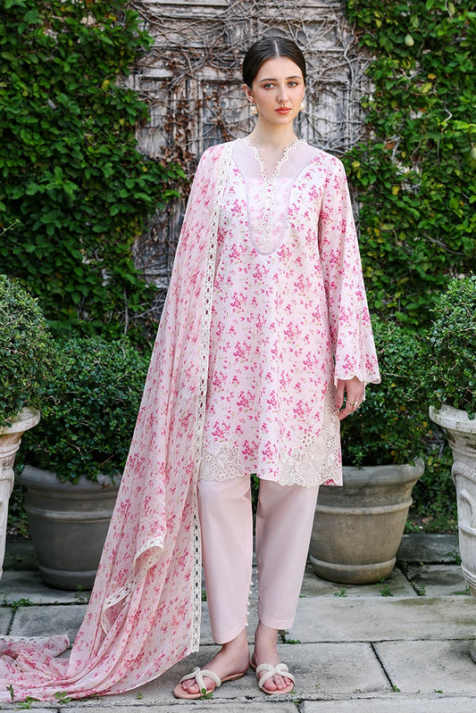 Picture of Cross Stitch - Embroidered Lawn Edit Vol 2 - Peach Sprinkle - Available at Raja Sahib