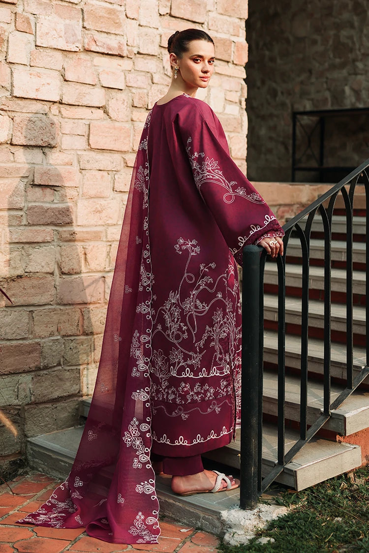 Picture of Cross Stitch - Embroidered Lawn Edit Vol 2 - Plum Essence - Available at Raja Sahib