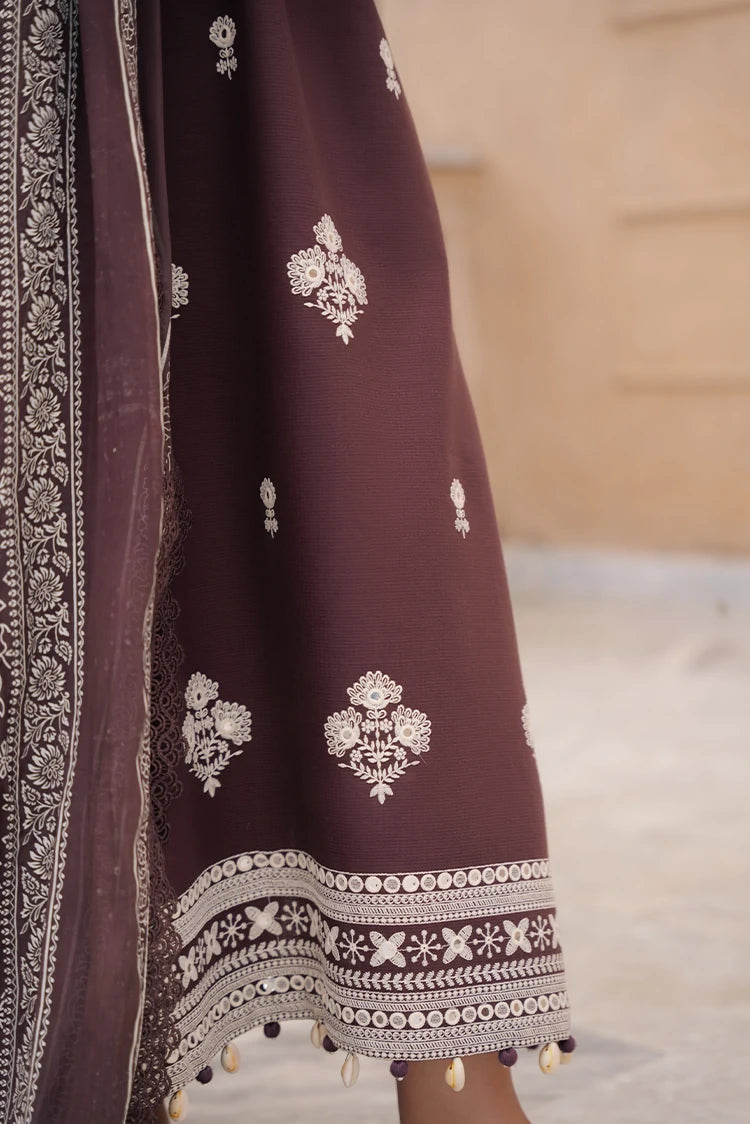 Picture of Cross Stitch - Embroidered Lawn Edit Vol 4 - Noir Umber - Available at Raja Sahib