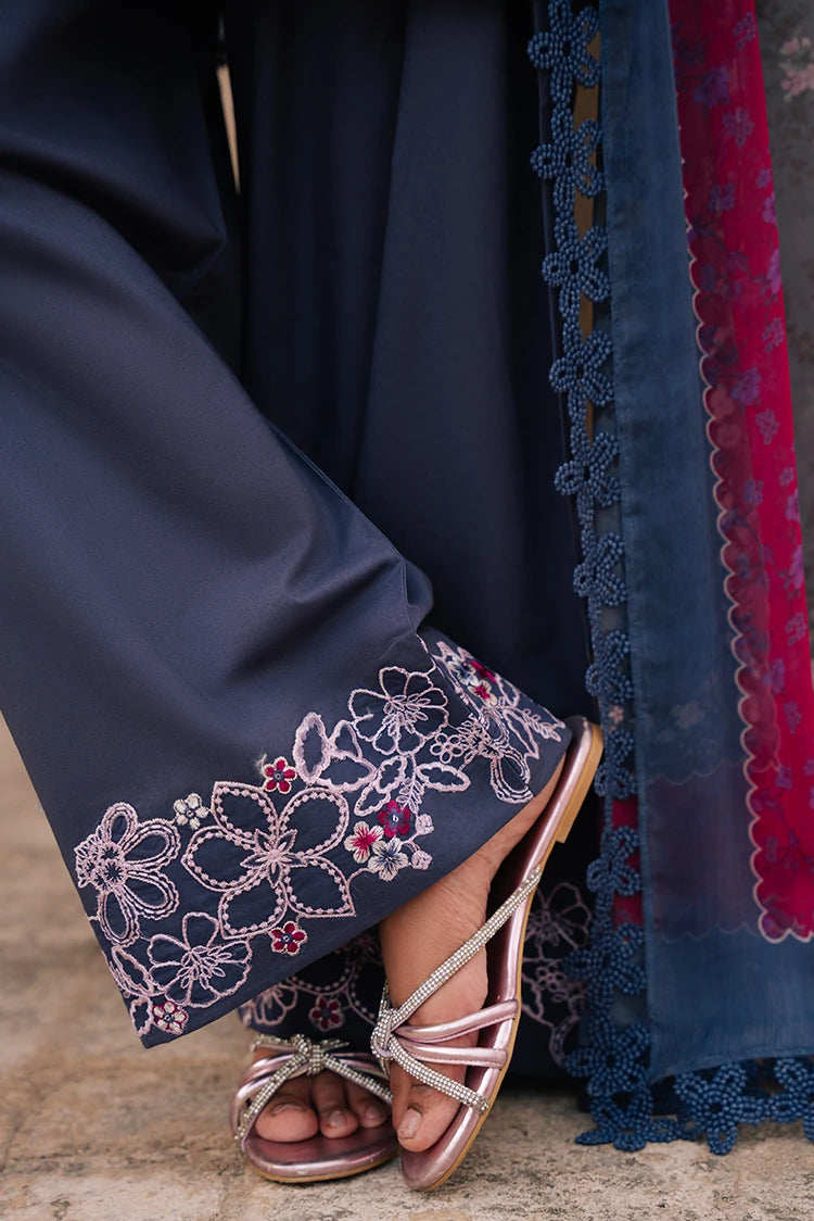 Picture of Cross Stitch - Embroidered Lawn Edit Vol 4 - Indigo Dusk - Available at Raja Sahib