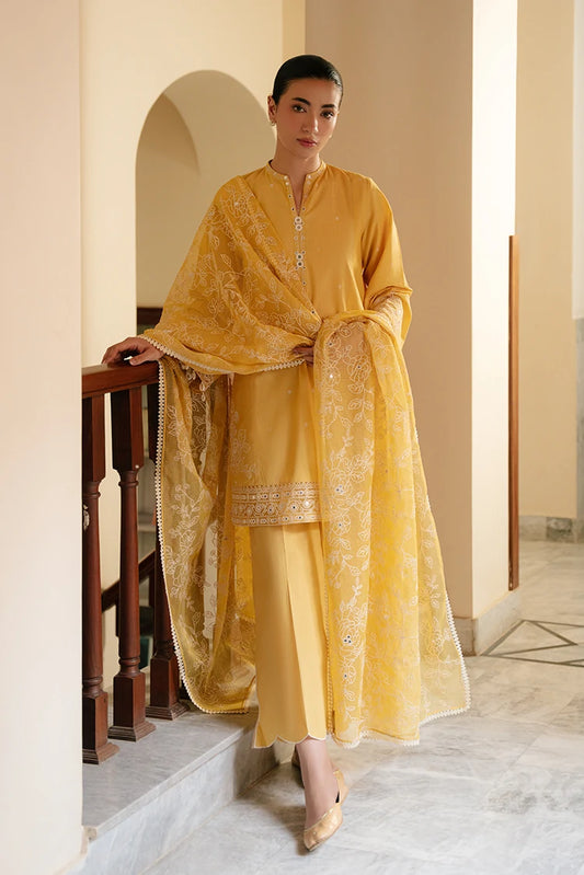 Picture of Cross Stitch - Embroidered Lawn Edit Vol 4 - Citrine Grace - Available at Raja Sahib