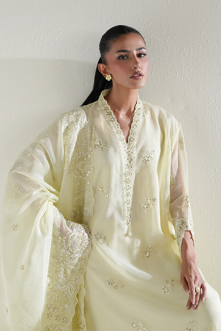 Picture of Cross Stitch - Luxe Atelier - Lime Glow - Available at Raja Sahib