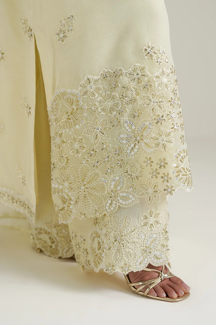 Picture of Cross Stitch - Luxe Atelier - Lime Glow - Available at Raja Sahib