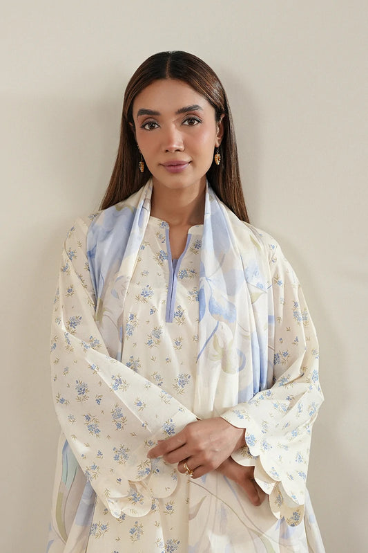 Picture of Cross Stitch - Snow Petals - 2 Piece - Available at Raja Sahib
