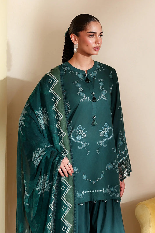Picture of Cross Stitch - Unstitched Premium Lawn Vol 3 - Aqua Luxe - Available at Raja Sahib