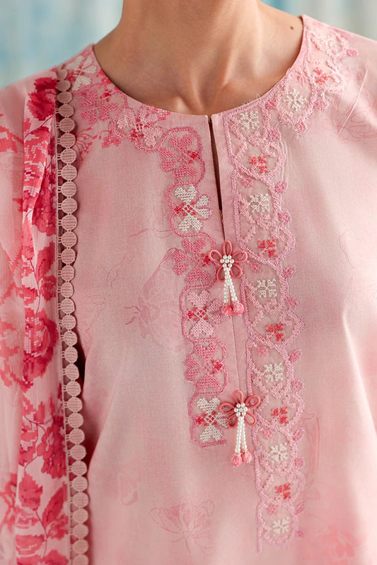 Picture of Cross Stitch - Unstitched Premium Lawn Vol 3 - Blush Threads - Available at Raja Sahib