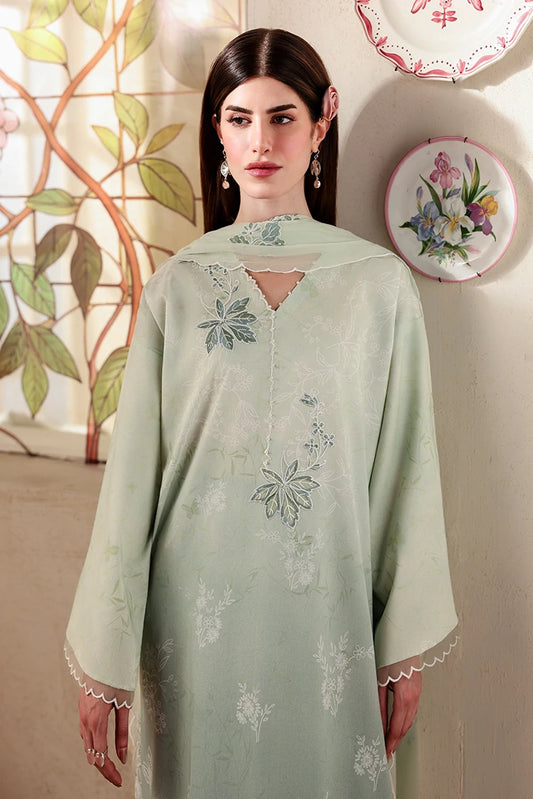 Picture of Cross Stitch - Unstitched Premium Lawn Vol 3 - Cloud Green - Available at Raja Sahib