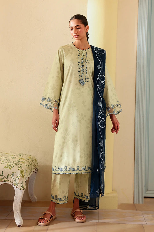 Cross Stitch - Unstitched Premium Lawn Vol 3 - Ethnic Fluer