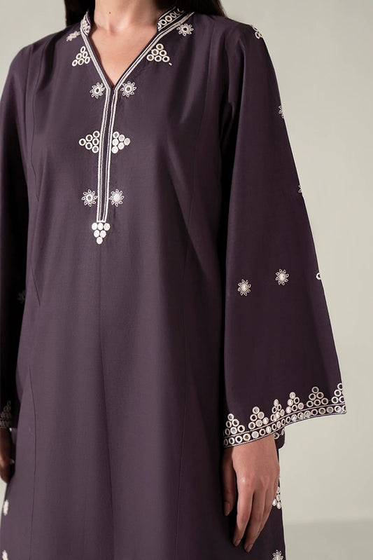 Picture of Cross Stitch - Cherry Plum - 2 Piece - Available at Raja Sahib